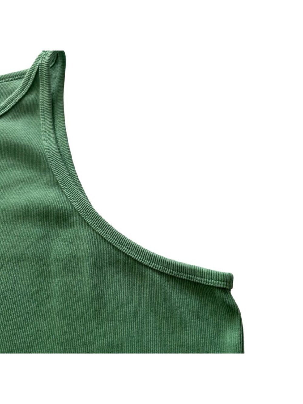 Old Navy Womens Green Sleeveless Ribbed Tank Dress 4X Cotton Blend Beach Vacatio - Picture 10 of 12